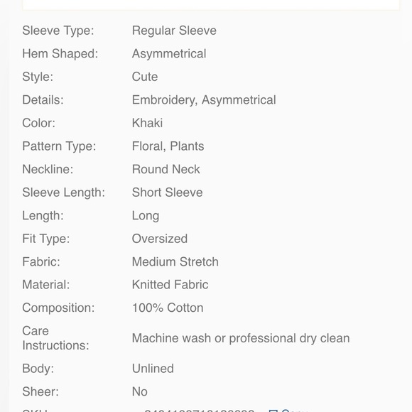 Floral Embroidered Tan Top - Picture 10 of 10